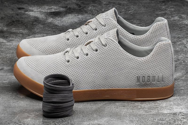 Women's Nobull Arctic Gum Suede Trainers Grey | SG O2975K